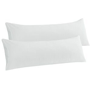 2pcs Body Pillow Case 110 Gsm Brushed Microfiber 20"x54" Snow White